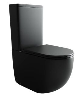 Напольный унитаз Ceramica Nova Metropol CN4001MB безободковый чёрный матовый